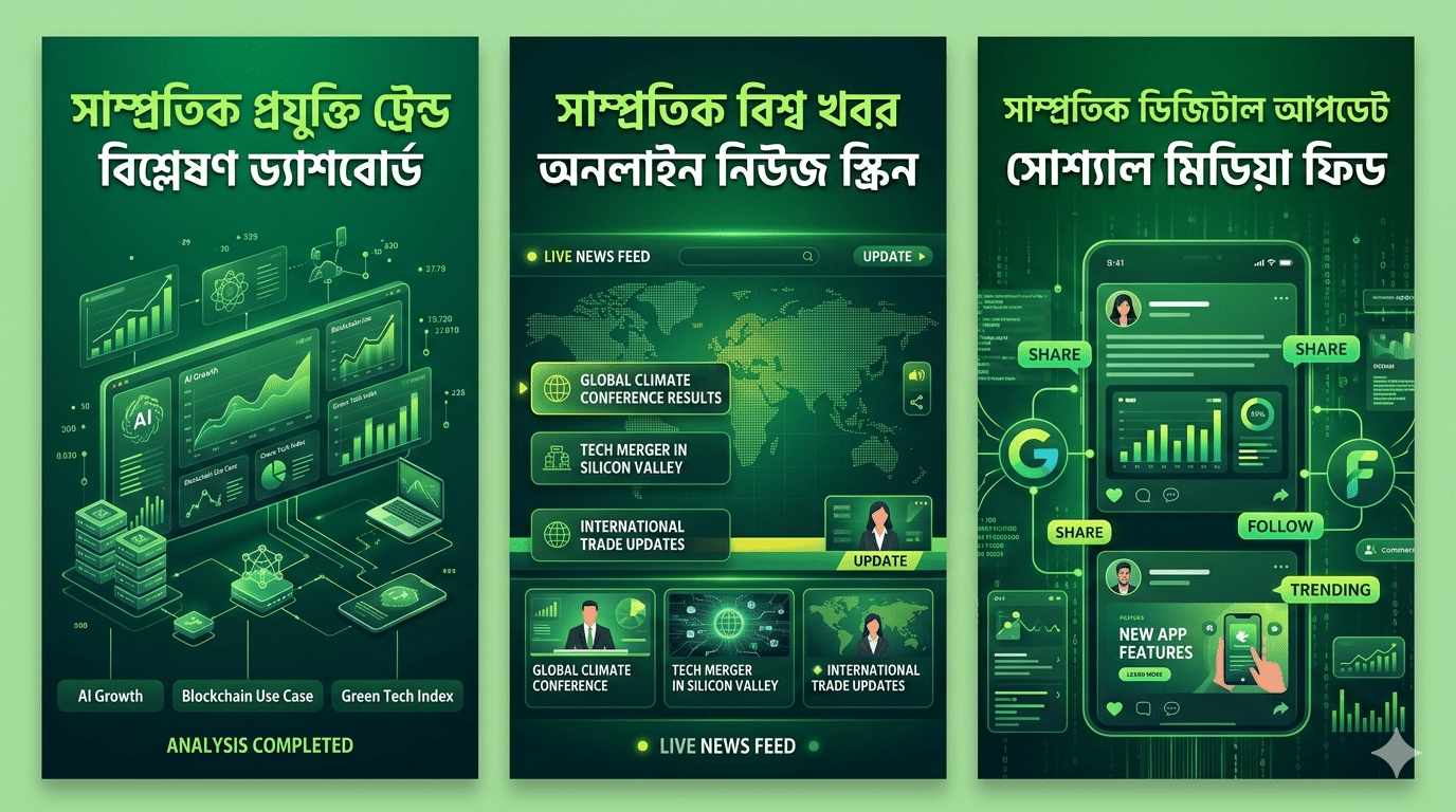সাম্প্রতিক প্রযুক্তি ট্রেন্ড বিশ্লেষণ ড্যাশবোর্ড
