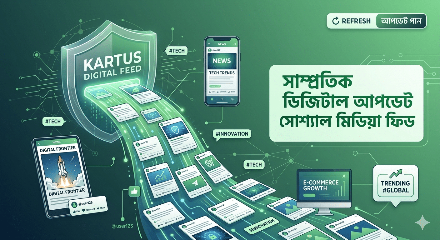সাম্প্রতিক ডিজিটাল আপডেট সোশ্যাল মিডিয়া ফিড