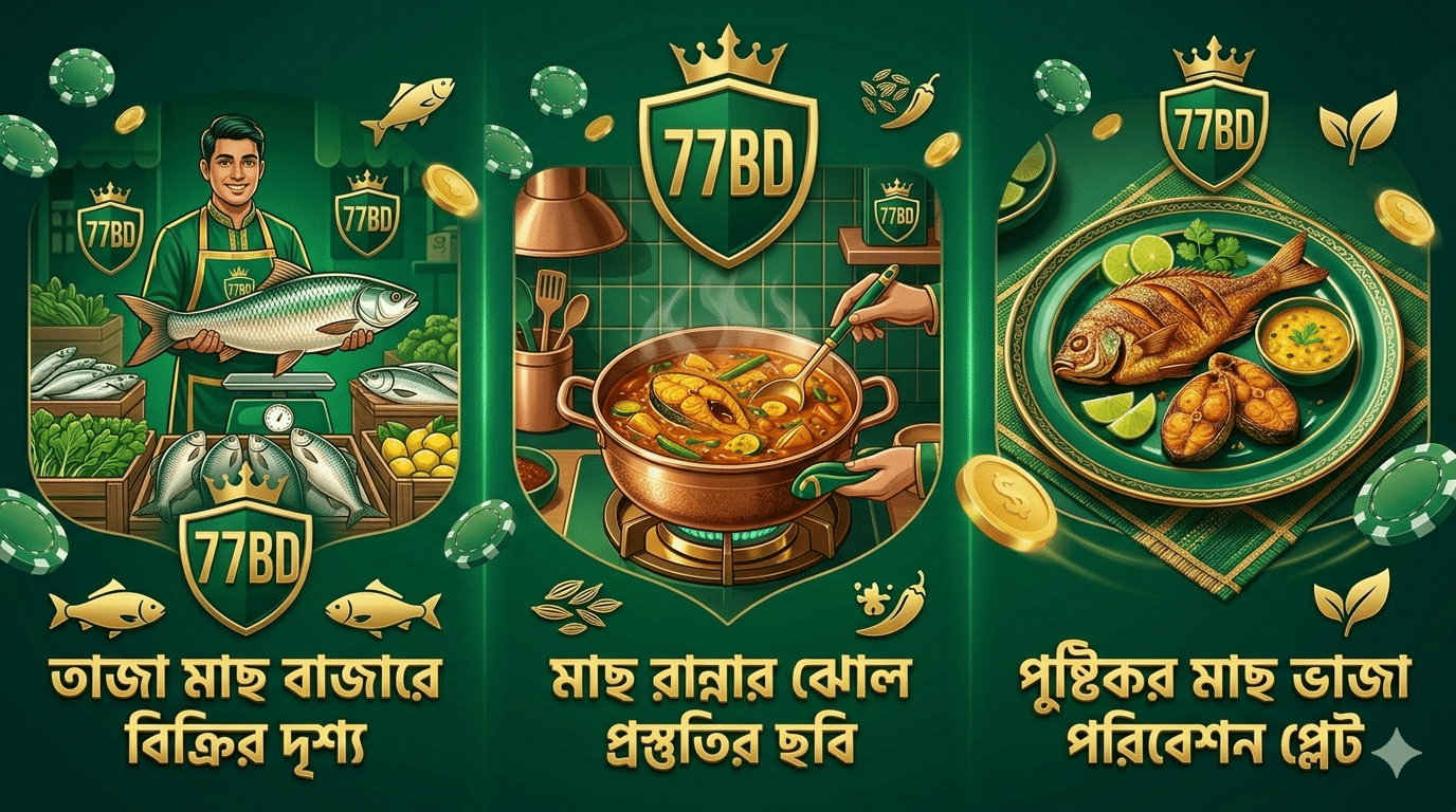 তাজা মাছ বাজারে বিক্রির দৃশ্য